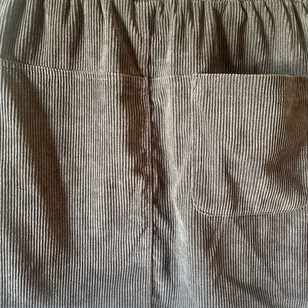 Wishlist Corduroy Mini Skirt - Charcoal Gray - Picture 7 of 10